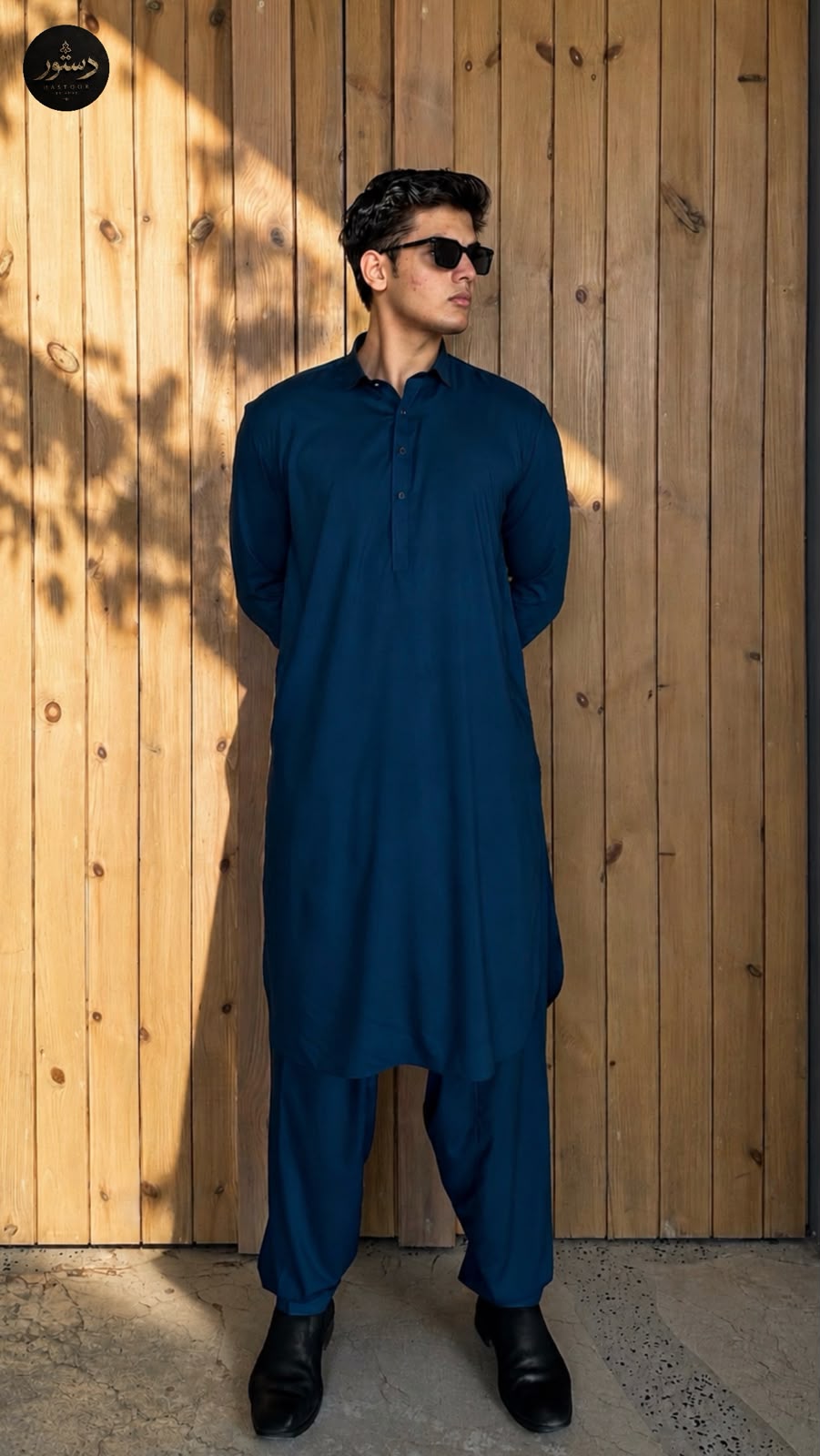 Teal Blue Kameez Shalwar