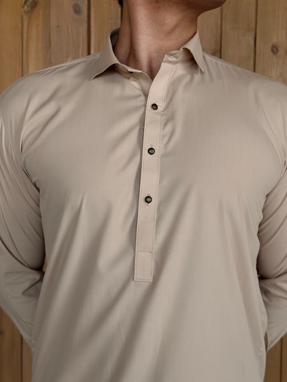 Beige Kameez Shalwar
